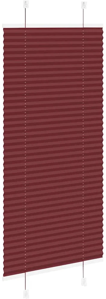 Klostuotos žaliuzės, bordo spalvos, 65x100 cm, audinys, plotis 64,4 cm, poliesteris