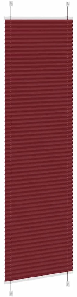 Klostuotos žaliuzės, bordo spalvos, 65x200 cm, audinys, plotis 64,4 cm, poliesteris