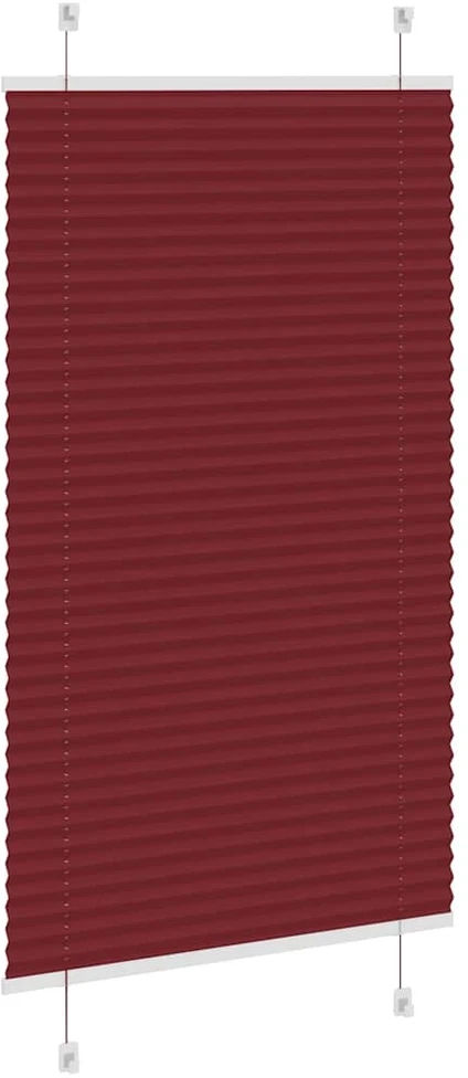 Klostuotos žaliuzės, bordo spalvos, 70x100 cm, audinys, plotis 69,4 cm, poliesteris