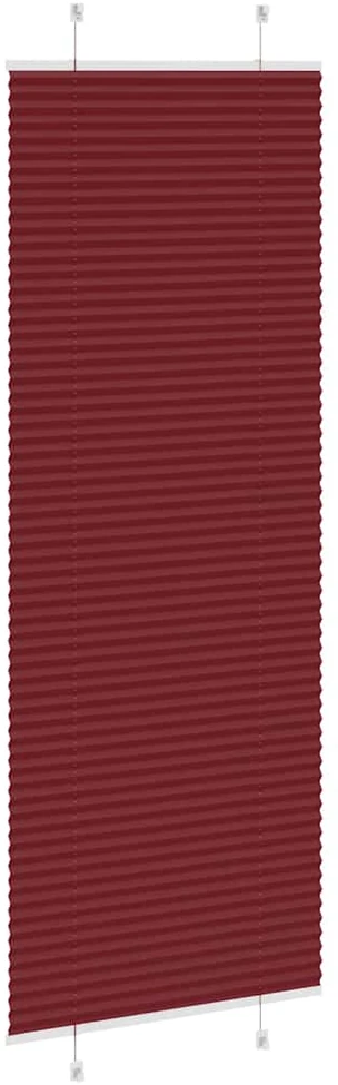 Klostuotos žaliuzės, bordo spalvos, 70x200 cm, audinys, plotis 69,4 cm, poliesteris
