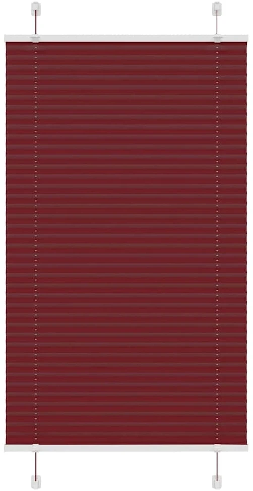 Klostuotos žaliuzės, bordo spalvos, 75x100 cm, audinys, plotis 74,4 cm, poliesteris