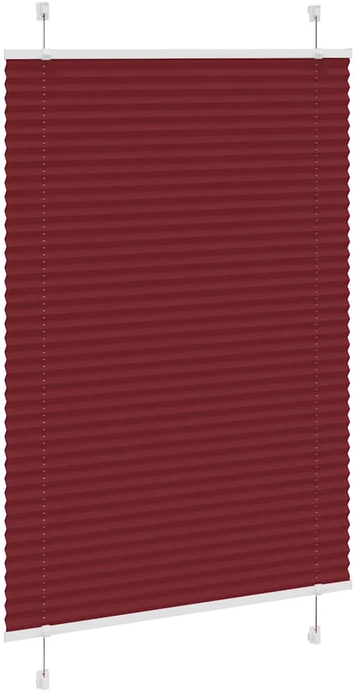 Klostuotos žaliuzės, bordo spalvos, 95x100 cm, audinys, plotis 94,4 cm, poliesteris