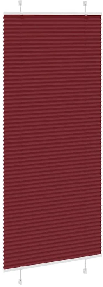 Klostuotos žaliuzės, bordo spalvos, 95x200 cm, audinys, plotis 94,4 cm, poliesteris