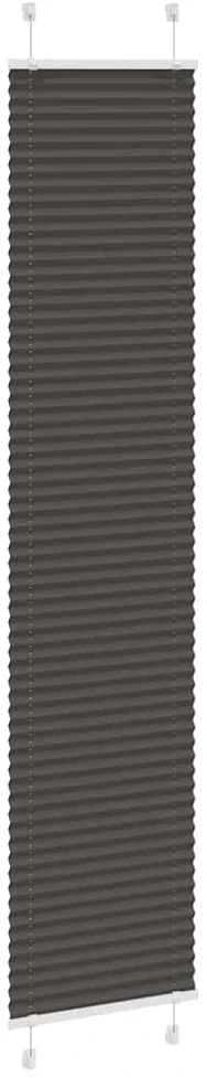Klostuotos žaliuzės, juodos, 50x200 cm, audinys, plotis 49,4 cm, poliesteris