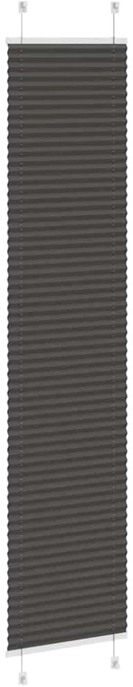 Klostuotos žaliuzės, juodos, 50x200 cm, audinys, plotis 49,4 cm, poliesteris