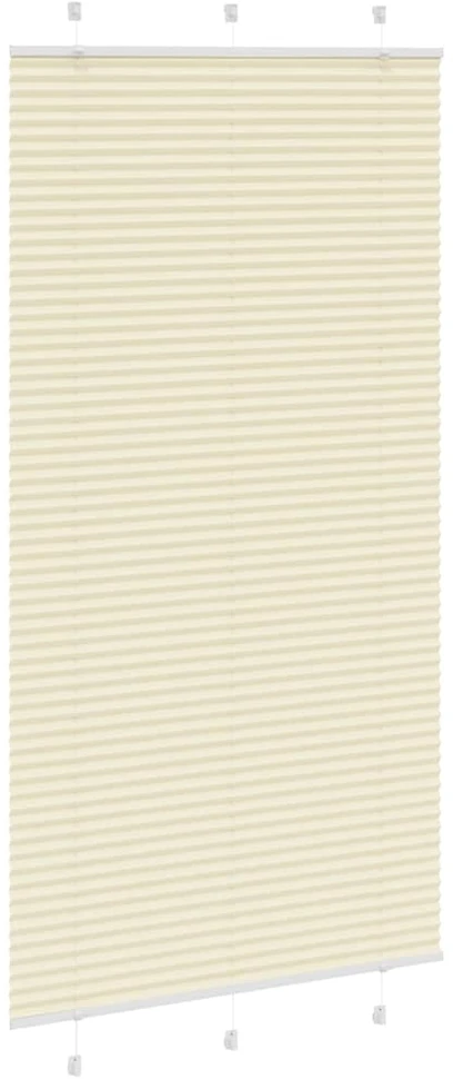 Klostuotos žaliuzės, kreminės spalvos, 105x200 cm, audinys, plotis 104,4 cm, poliesteris