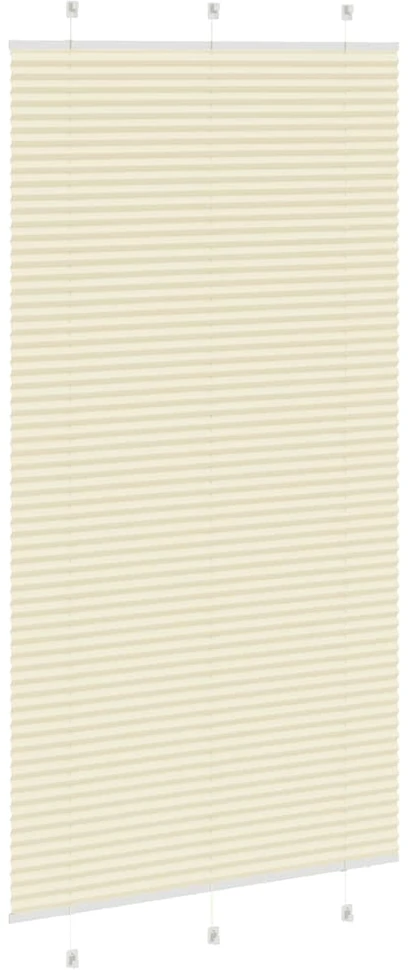 Klostuotos žaliuzės, kreminės spalvos, 110x200 cm, audinys, plotis 109,4 cm, poliesteris