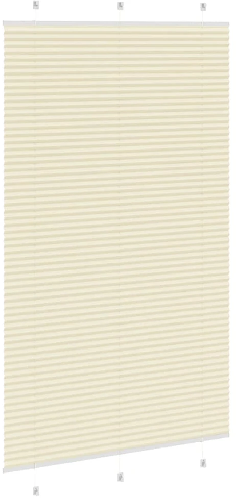 Klostuotos žaliuzės, kreminės spalvos, 115x200 cm, audinys, plotis 114,4 cm, poliesteris