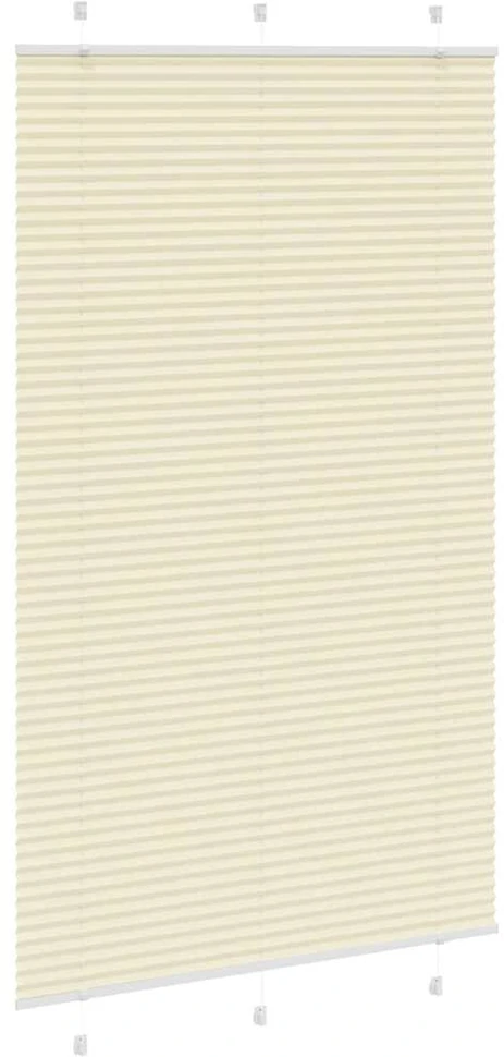 Klostuotos žaliuzės, kreminės spalvos, 115x200 cm, audinys, plotis 114,4 cm, poliesteris