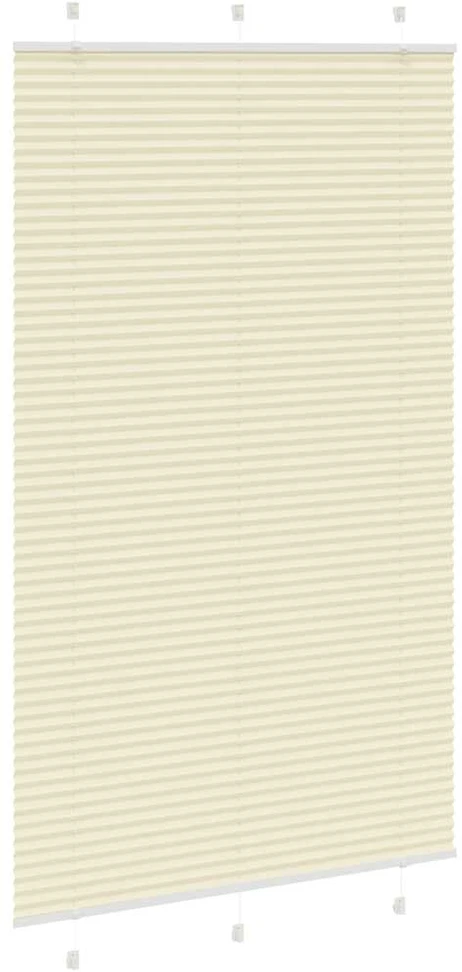 Klostuotos žaliuzės, kreminės spalvos, 120x200 cm, audinys, plotis 119,4 cm, poliesteris