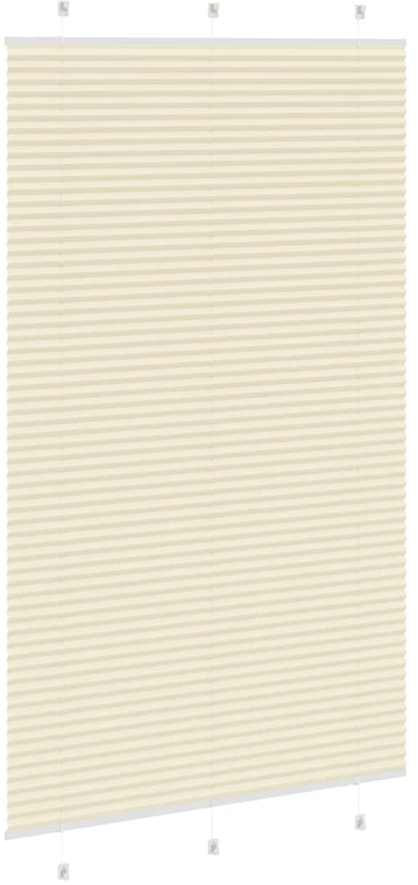 Klostuotos žaliuzės, kreminės spalvos, 120x200 cm, audinys, plotis 119,4 cm, poliesteris