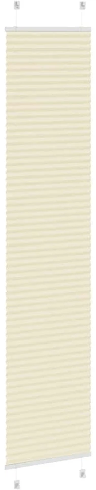 Klostuotos žaliuzės, kreminės spalvos, 40x200 cm, audinys, plotis 39,4 cm, poliesteris