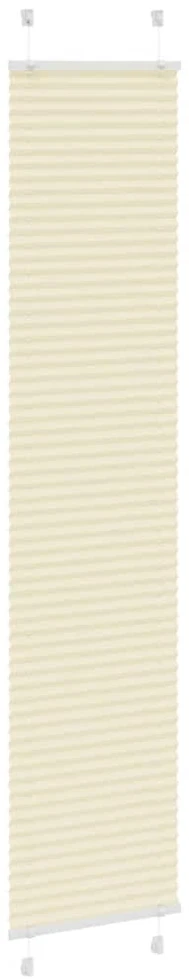 Klostuotos žaliuzės, kreminės spalvos, 40x200 cm, audinys, plotis 39,4 cm, poliesteris