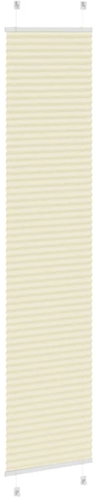 Klostuotos žaliuzės, kreminės spalvos, 45x200 cm, audinys, plotis 44,4 cm, poliesteris