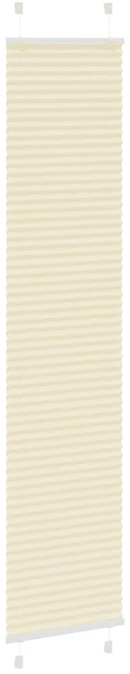 Klostuotos žaliuzės, kreminės spalvos, 45x200 cm, audinys, plotis 44,4 cm, poliesteris