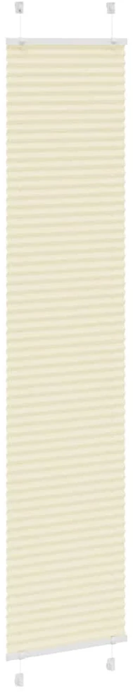 Klostuotos žaliuzės, kreminės spalvos, 50x200 cm, audinys, plotis 49,4 cm, poliesteris