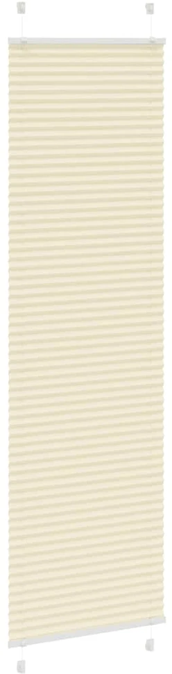 Klostuotos žaliuzės, kreminės spalvos, 55x200 cm, audinys, plotis 54,4 cm, poliesteris