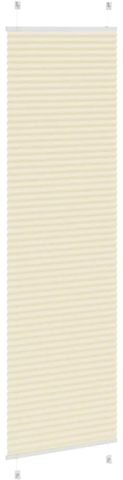 Klostuotos žaliuzės, kreminės spalvos, 55x200 cm, audinys, plotis 54,4 cm, poliesteris