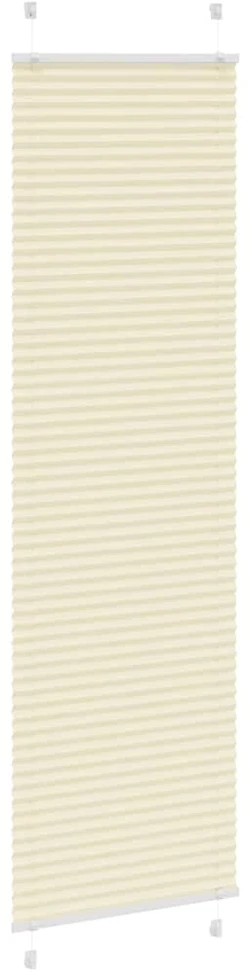 Klostuotos žaliuzės, kreminės spalvos, 60x200 cm, audinys, plotis 59,4 cm, poliesteris