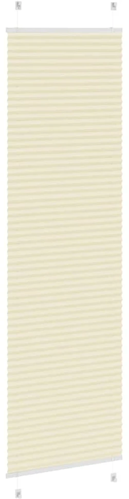 Klostuotos žaliuzės, kreminės spalvos, 65x200 cm, audinys, plotis 64,4 cm, poliesteris