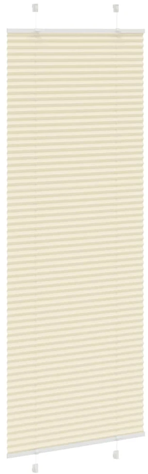 Klostuotos žaliuzės, kreminės spalvos, 70x200 cm, audinys, plotis 69,4 cm, poliesteris