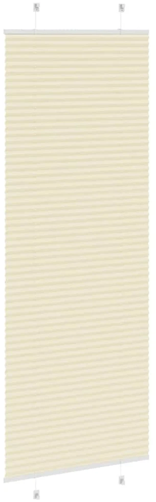 Klostuotos žaliuzės, kreminės spalvos, 70x200 cm, audinys, plotis 69,4 cm, poliesteris
