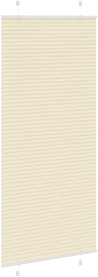 Klostuotos žaliuzės, kreminės spalvos, 90x200 cm, audinys, plotis 89,4 cm, poliesteris