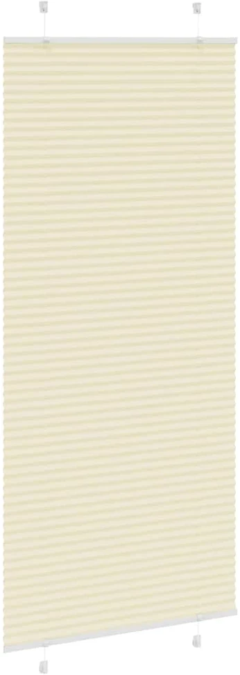Klostuotos žaliuzės, kreminės spalvos, 95x200 cm, audinys, plotis 94,4 cm, poliesteris