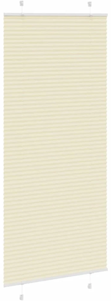 Klostuotos žaliuzės, kreminės spalvos, 95x200 cm, audinys, plotis 94,4 cm, poliesteris