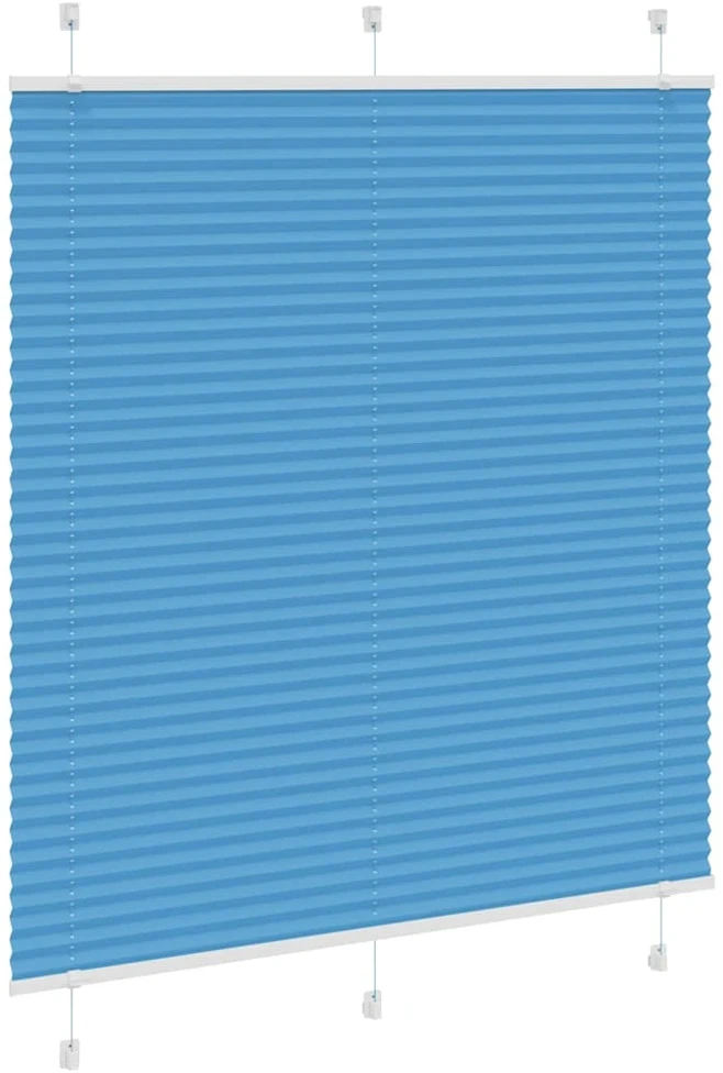 Klostuotos žaliuzės, mėlynos, 115x100 cm, audinys, plotis 114,4 cm, poliesteris