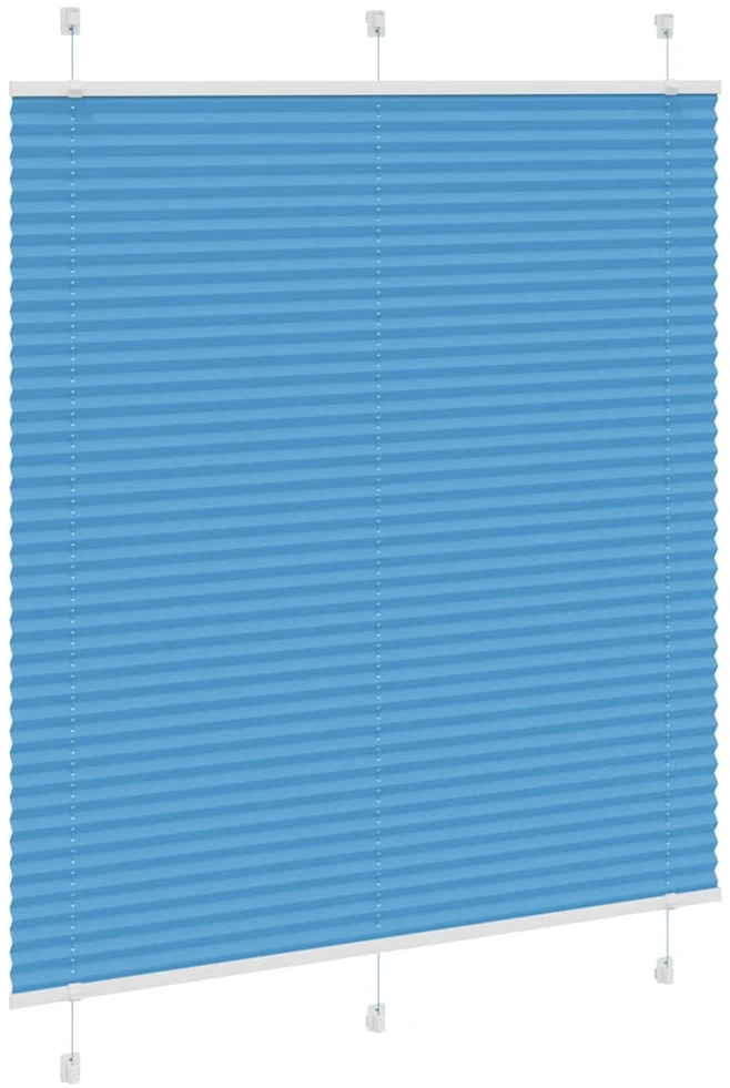 Klostuotos žaliuzės, mėlynos, 115x100 cm, audinys, plotis 114,4 cm, poliesteris