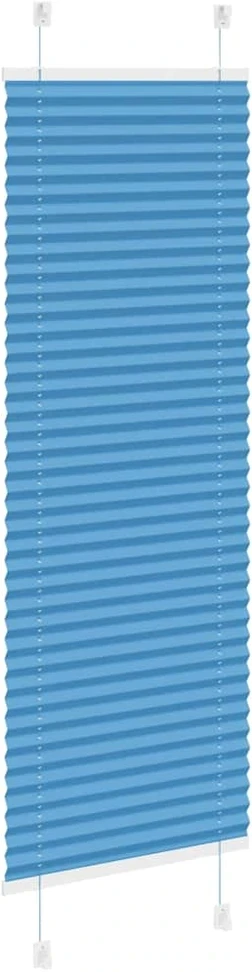 Klostuotos žaliuzės, mėlynos, 40x100 cm, audinys, plotis 39,4 cm, poliesteris