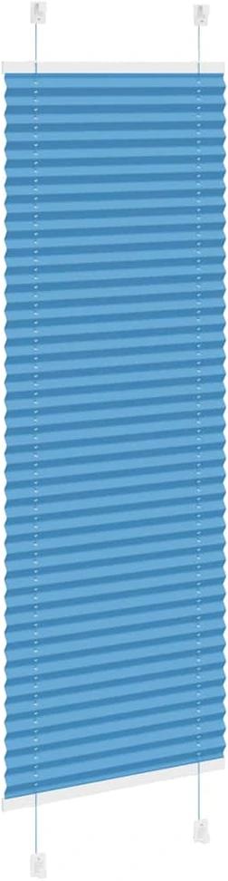 Klostuotos žaliuzės, mėlynos, 45x100 cm, audinys, plotis 44,4 cm, poliesteris