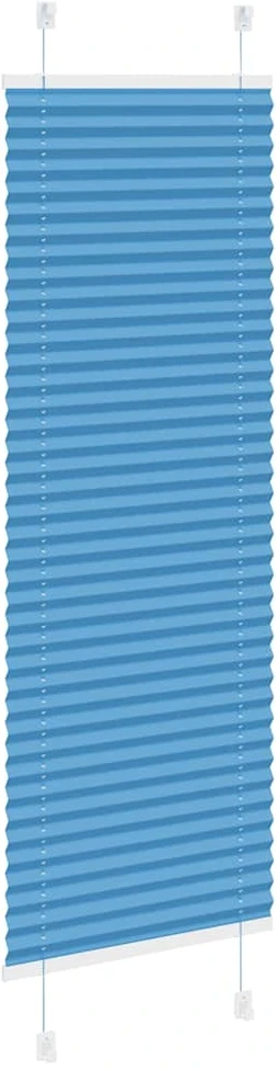 Klostuotos žaliuzės, mėlynos, 45x150 cm, audinys, plotis 44,4 cm, poliesteris