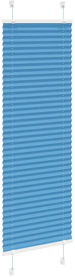 Klostuotos žaliuzės, mėlynos, 45x150 cm, audinys, plotis 44,4 cm, poliesteris