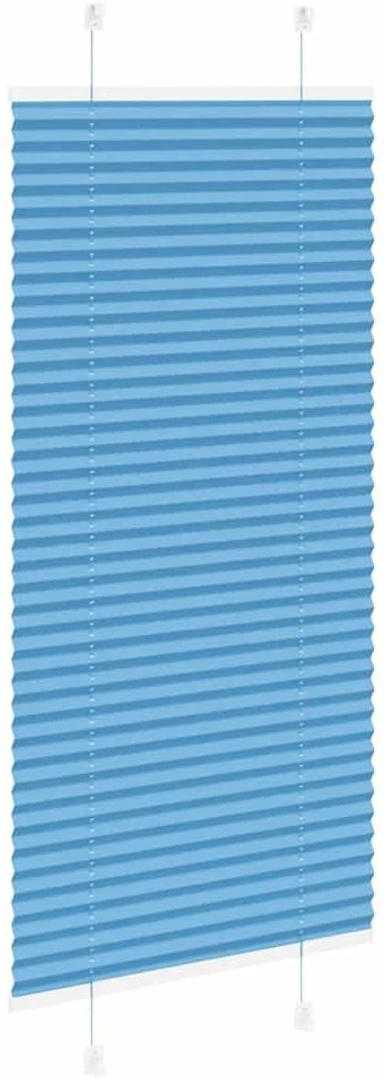 Klostuotos žaliuzės, mėlynos, 60x150 cm, audinys, plotis 59,4 cm, poliesteris