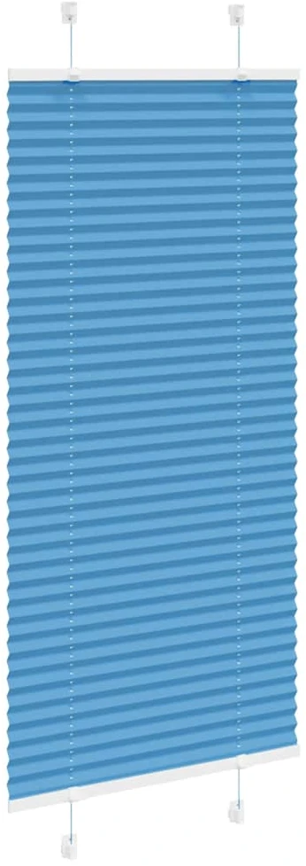 Klostuotos žaliuzės, mėlynos, 60x150 cm, audinys, plotis 59,4 cm, poliesteris