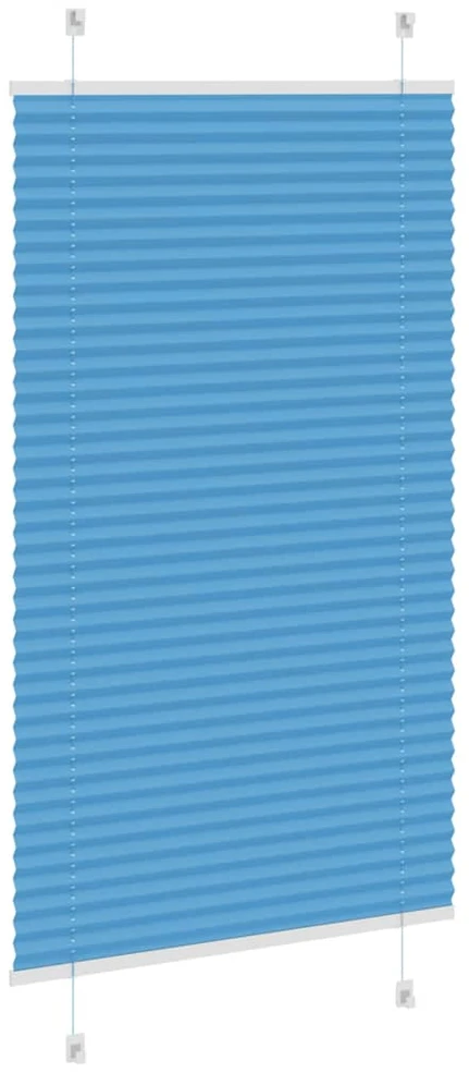 Klostuotos žaliuzės, mėlynos, 70x150 cm, audinys, plotis 69,4 cm, poliesteris