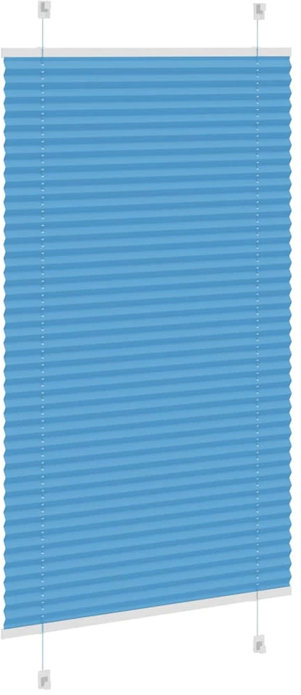 Klostuotos žaliuzės, mėlynos, 75x100 cm, audinys, plotis 74,4 cm, poliesteris