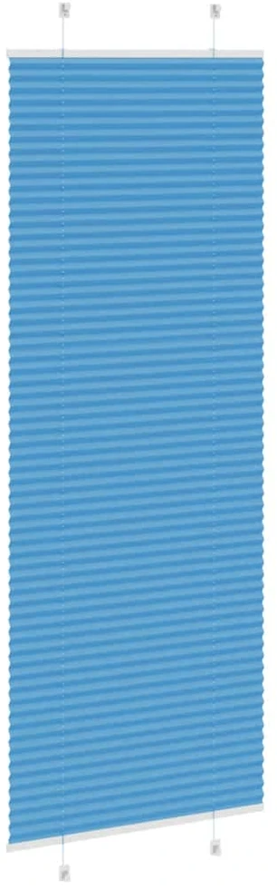 Klostuotos žaliuzės, mėlynos, 75x200 cm, audinys, plotis 74,4 cm, poliesteris