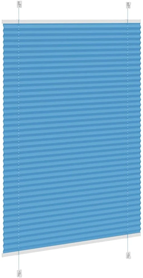 Klostuotos žaliuzės, mėlynos, 85x100 cm, audinys, plotis 84,4 cm, poliesteris