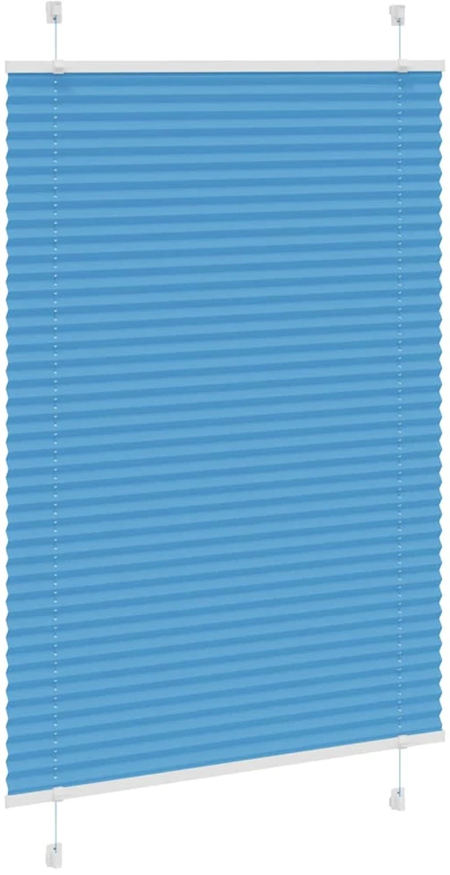 Klostuotos žaliuzės, mėlynos, 85x100 cm, audinys, plotis 84,4 cm, poliesteris