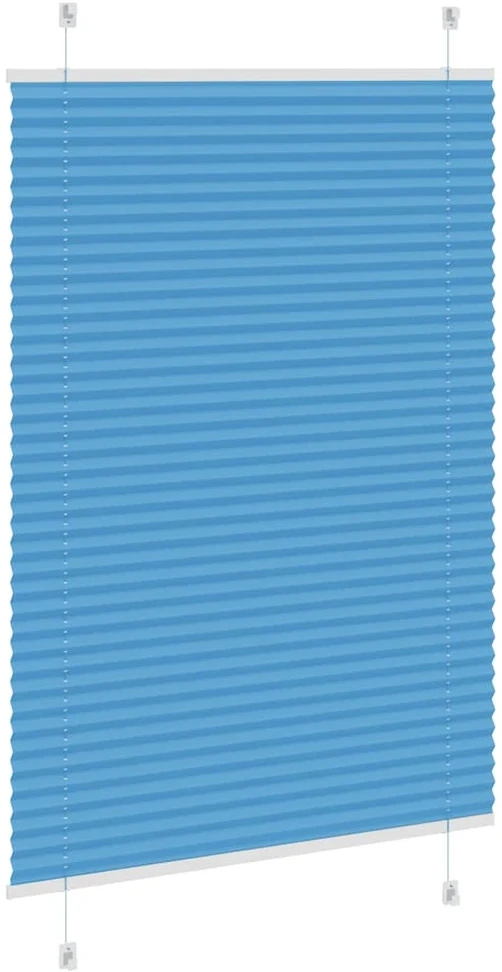 Klostuotos žaliuzės, mėlynos, 85x150 cm, audinys, plotis 84,4 cm, poliesteris