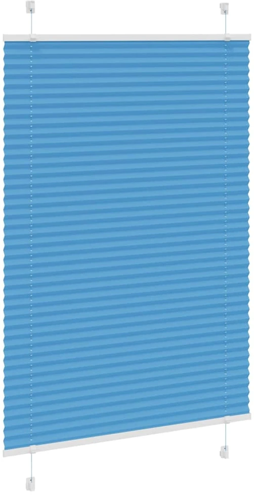 Klostuotos žaliuzės, mėlynos, 85x150 cm, audinys, plotis 84,4 cm, poliesteris