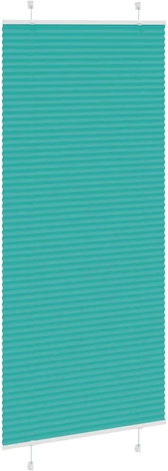 Klostuotos žaliuzės, petroletiškai žalios, 90x200 cm, audinys, plotis 89,4 cm, poliesteris