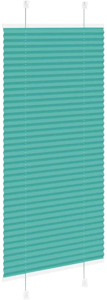 Klostuotos žaliuzės, petroletiškai žalios, 60x150 cm, audinys, plotis 59,4 cm, poliesteris