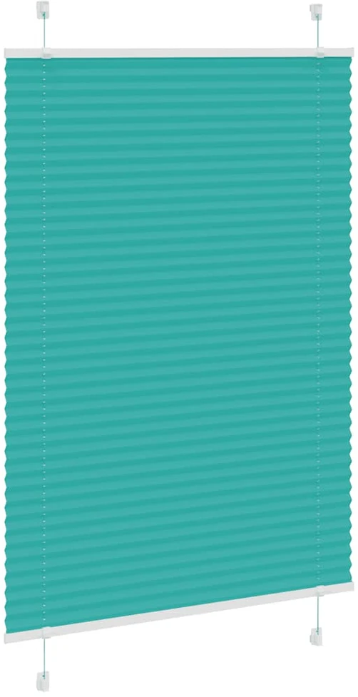 Klostuotos žaliuzės, petroletiškai žalios, 85x150 cm, audinys, plotis 84,4 cm, poliesteris