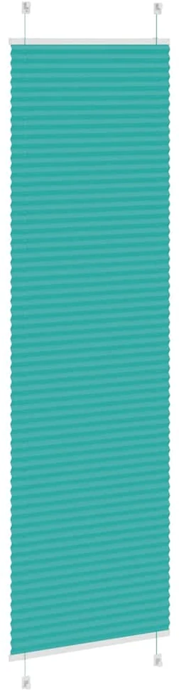 Klostuotos žaliuzės, petroletiškai žalios, 55x200cm, audinys, plotis 54,4cm, poliesteris