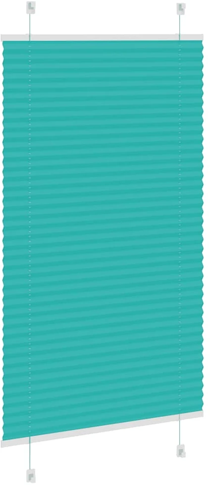 Klostuotos žaliuzės, petroletiškai žalios, 70x100 cm, audinys, plotis 69,4 cm, poliesteris