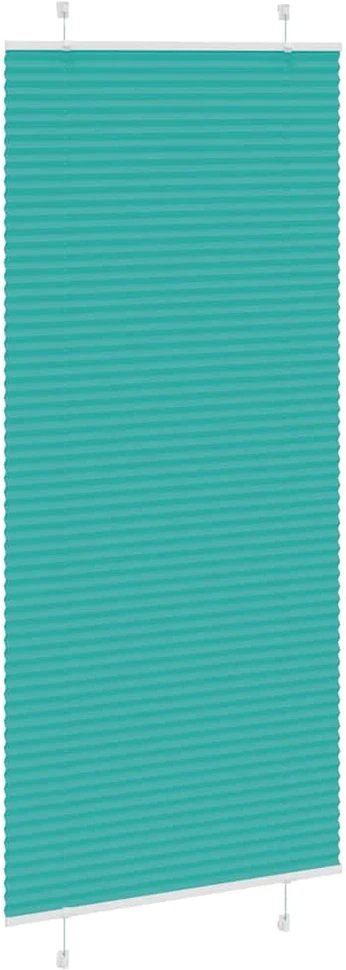 Klostuotos žaliuzės, petroletiškai žalios, 90x200 cm, audinys, plotis 89,4 cm, poliesteris